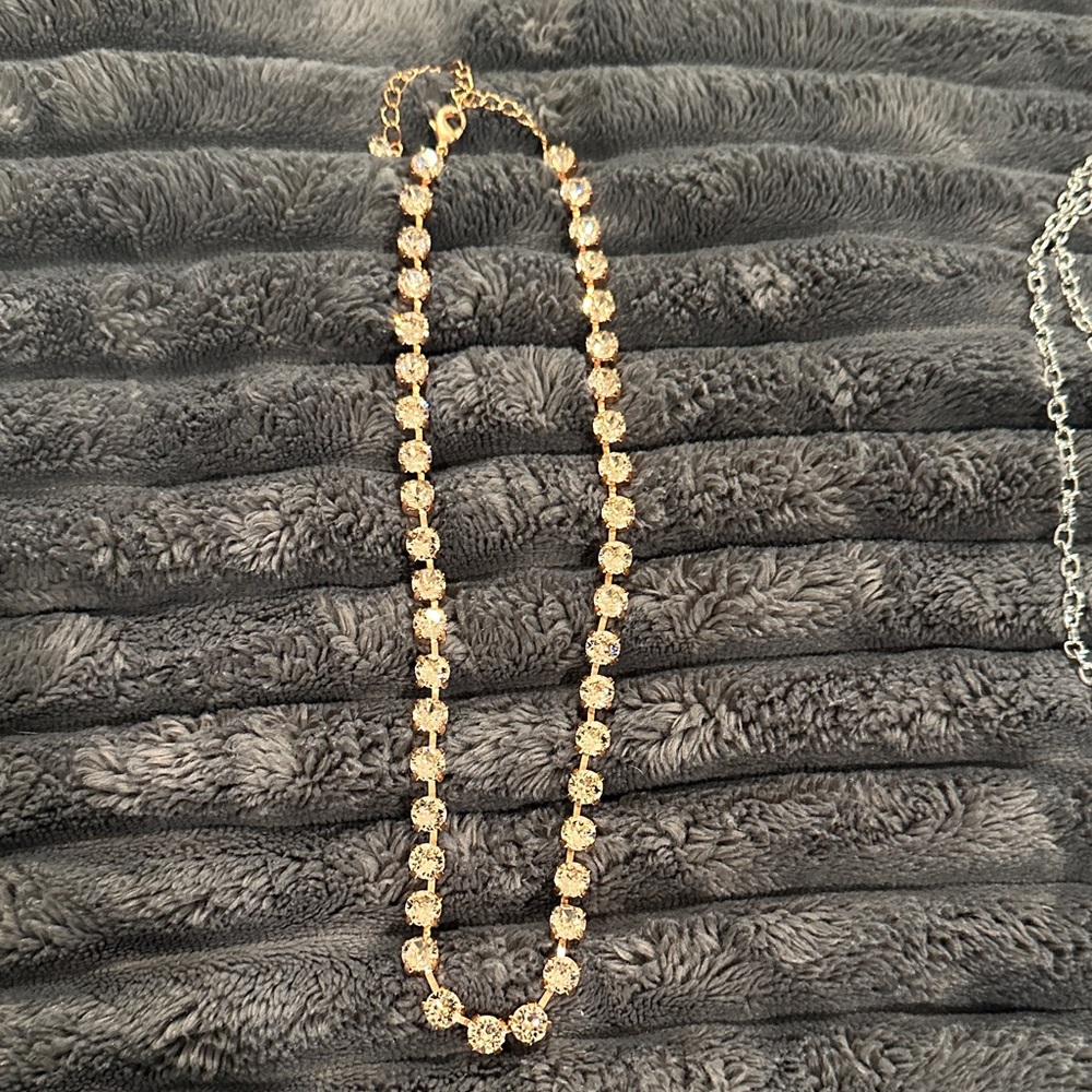 Touchstone Crystal Gold Necklace